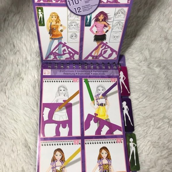 NWOT Designer Sketchbook Style Me Up! & Triple Strand Stone & Bead Bracelet Set - Picture 5 of 11